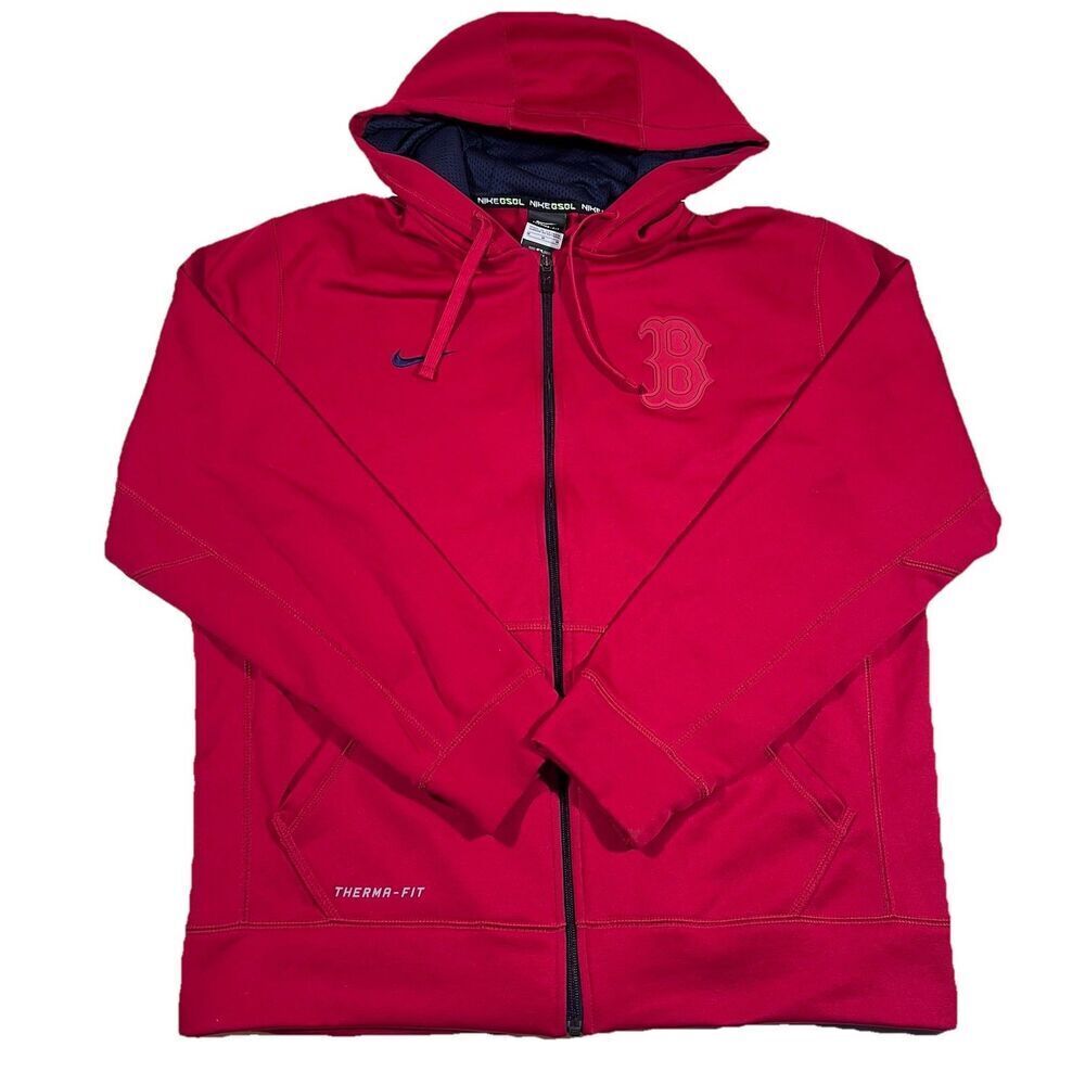 Boston Red Sox Nike Bsbl Therma Fit Full Zip Hooded Sweatshirt Men's Medium